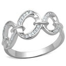 925 Silver Ring TS212 Rhodium 925 Sterling Silver Ring with AAA Grade CZ
