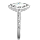 925 Silver Ring TS213 Rhodium 925 Sterling Silver Ring with AAA Grade CZ