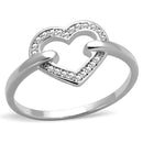 Silver Jewelry Rings 925 Silver Ring TS256 Rhodium 925 Sterling Silver Ring with AAA Grade CZ Alamode Fashion Jewelry Outlet