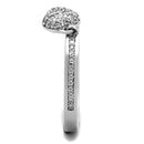 Silver Jewelry Rings 925 Silver Ring TS275 Rhodium 925 Sterling Silver Ring with AAA Grade CZ Alamode Fashion Jewelry Outlet
