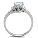 925 Silver Ring TS305 Rhodium 925 Sterling Silver Ring with AAA Grade CZ