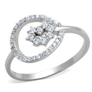 925 Silver Ring TS307 Rhodium 925 Sterling Silver Ring with AAA Grade CZ