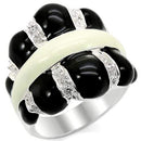 925 Sterling Silver Rings LOS364 Silver 925 Sterling Silver Ring with CZ