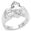 925 Sterling Silver Rings LOS517 Silver 925 Sterling Silver Ring with CZ