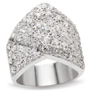 925 Sterling Silver Rings LOS522 Silver 925 Sterling Silver Ring with CZ