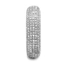 Anniversary Rings For Her 3W1273 Rhodium Brass Ring with AAA Grade CZ