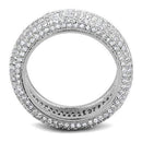 Anniversary Rings For Her 3W1273 Rhodium Brass Ring with AAA Grade CZ