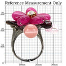 Best Engagement Rings LOA595 Antique Tone Brass Ring with Assorted