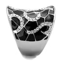 Cheap Engagement Rings TK1853 Stainless Steel Ring with Top Grade Crystal