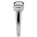 Cheap Engagement Rings TK194 Stainless Steel Ring with AAA Grade CZ