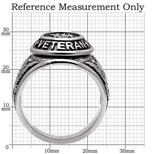 Cheap Engagement Rings TK414704 Stainless Steel Ring with Epoxy in Jet