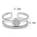 Cheap Rings For Men DA048 Stainless Steel Ring with AAA Grade CZ