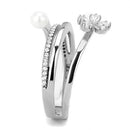 Cheap Rings For Men DA059 Stainless Steel Ring with Synthetic in White