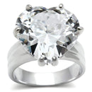 Cheap Sterling Silver Rings LOS543 Silver 925 Sterling Silver Ring with CZ