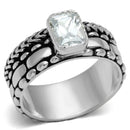 Cheap Sterling Silver Rings LOS553 Silver 925 Sterling Silver Ring with CZ
