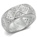 Cheap Sterling Silver Rings LOS559 Silver 925 Sterling Silver Ring with CZ