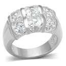 Cheap Sterling Silver Rings LOS630 Silver 925 Sterling Silver Ring with CZ