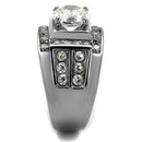 Cool Mens Rings TK2305 Stainless Steel Ring with AAA Grade CZ