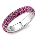 Crystal Engagement Rings TK3542 Stainless Steel Ring with Top Grade Crystal