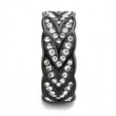 Crystal Engagement Rings TK3691 - Stainless Steel Ring with Crystal