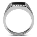 Silver Jewelry Rings Crystal Engagement Rings TK386 Stainless Steel Ring with Top Grade Crystal Alamode Fashion Jewelry Outlet