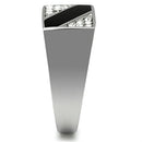 Crystal Engagement Rings TK387 Stainless Steel Ring with Top Grade Crystal