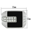 Crystal Engagement Rings TK388 Stainless Steel Ring with Top Grade Crystal