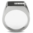 Crystal Engagement Rings TK388 Stainless Steel Ring with Top Grade Crystal