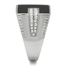 Silver Jewelry Rings Crystal Engagement Rings TK388 Stainless Steel Ring with Top Grade Crystal Alamode Fashion Jewelry Outlet