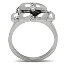 Crystal Engagement Rings TK476 Stainless Steel Ring with Top Grade Crystal