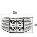 Crystal Engagement Rings TK489 Stainless Steel Ring with Top Grade Crystal