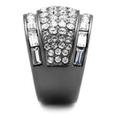 Crystal Rings TK2673 Stainless Steel Ring with Top Grade Crystal