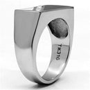 Crystal Rings TK704 Stainless Steel Ring with Top Grade Crystal