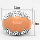 Silver Jewelry Rings Crystal Rings TK805 Stainless Steel Ring with Top Grade Crystal Alamode Fashion Jewelry Outlet