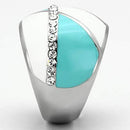 Silver Jewelry Rings Crystal Rings TK812 Stainless Steel Ring with Top Grade Crystal Alamode Fashion Jewelry Outlet
