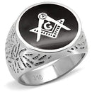 Crystal Rings TK8X034 Stainless Steel Ring with Top Grade Crystal