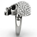 Crystal Rings TK935 Stainless Steel Ring with Top Grade Crystal