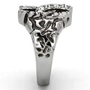Silver Jewelry Rings Crystal Rings TK961 Stainless Steel Ring with Top Grade Crystal Alamode Fashion Jewelry Outlet