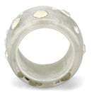 Crystal Rings VL078 Resin Ring with Top Grade Crystal in Aurora Borealis