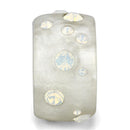 Crystal Rings VL078 Resin Ring with Top Grade Crystal in Aurora Borealis