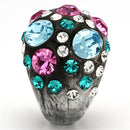 Crystal Rings VL103 Resin Ring with Top Grade Crystal