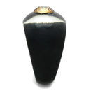 Crystal Rings VL115 Resin Ring with Top Grade Crystal in Light Smoked