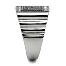 Crystal Wedding Rings TK329 Stainless Steel Ring with Top Grade Crystal