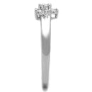 Cute Rings 3W814 Rhodium Brass Ring with AAA Grade CZ