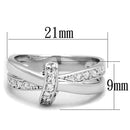 Cute Rings 3W819 Rhodium Brass Ring with AAA Grade CZ