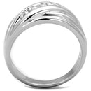 Cute Rings 3W830 Rhodium Brass Ring with AAA Grade CZ
