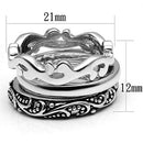 Silver Jewelry Rings Engagement Ring Styles 3W048 Rhodium Brass Ring Alamode Fashion Jewelry Outlet