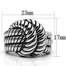 Silver Jewelry Rings Engagement Ring Styles 3W061 Rhodium Brass Ring Alamode Fashion Jewelry Outlet