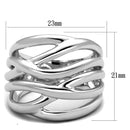 Silver Jewelry Rings Engagement Ring Styles 3W1067 Rhodium Brass Ring Alamode Fashion Jewelry Outlet