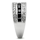 Engagement Ring Styles 3W117 Rhodium Brass Ring with AAA Grade CZ